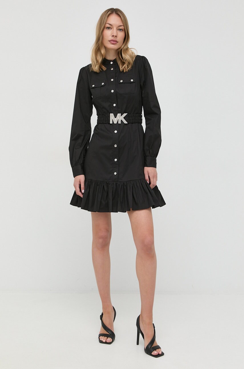 

Платье MICHAEL Michael Kors цвет чёрный mini расклешённая