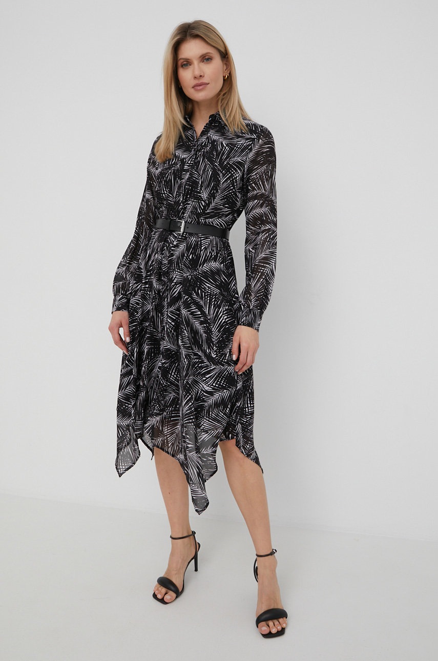 

Платье MICHAEL Michael Kors цвет чёрный midi расклешённая