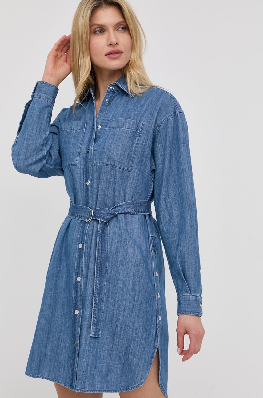 MICHAEL Michael Kors sukienka jeansowa mini oversize