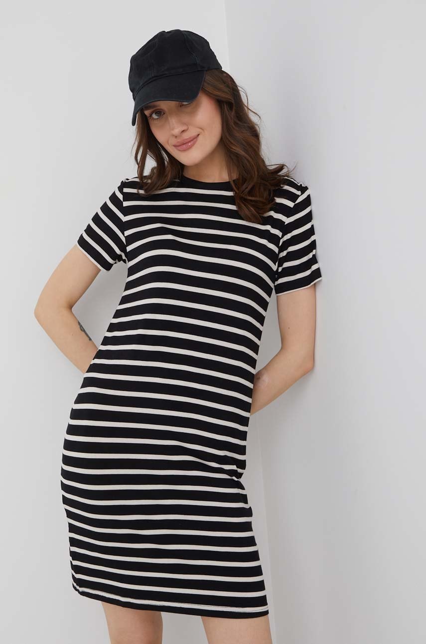Brave soul rochie culoarea bej, mini, drept