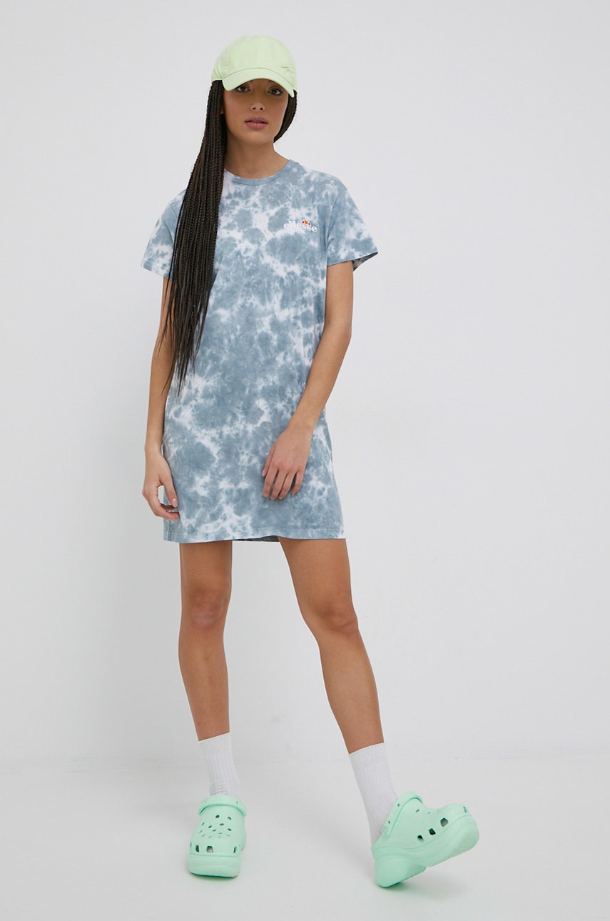 

Бавовняна сукня Ellesse колір зелений mini пряма