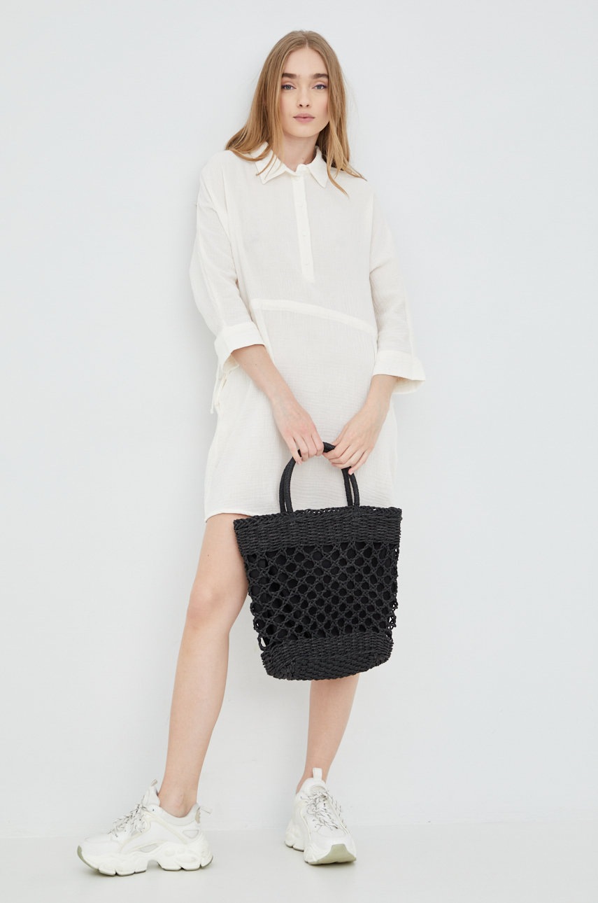 

Хлопковое платье JDY цвет бежевый mini oversize