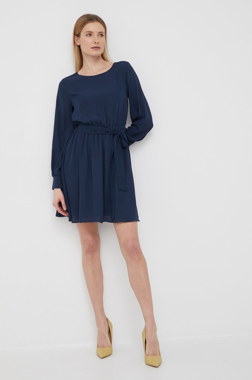 

Платье Pepe Jeans цвет синий mini расклешённаое