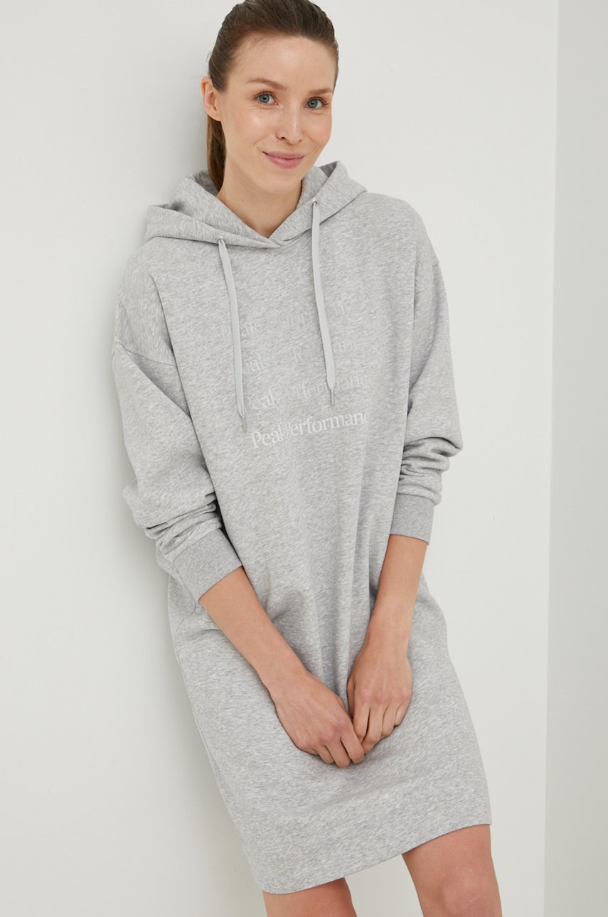 

Сукня Peak Performance колір сірий mini oversize