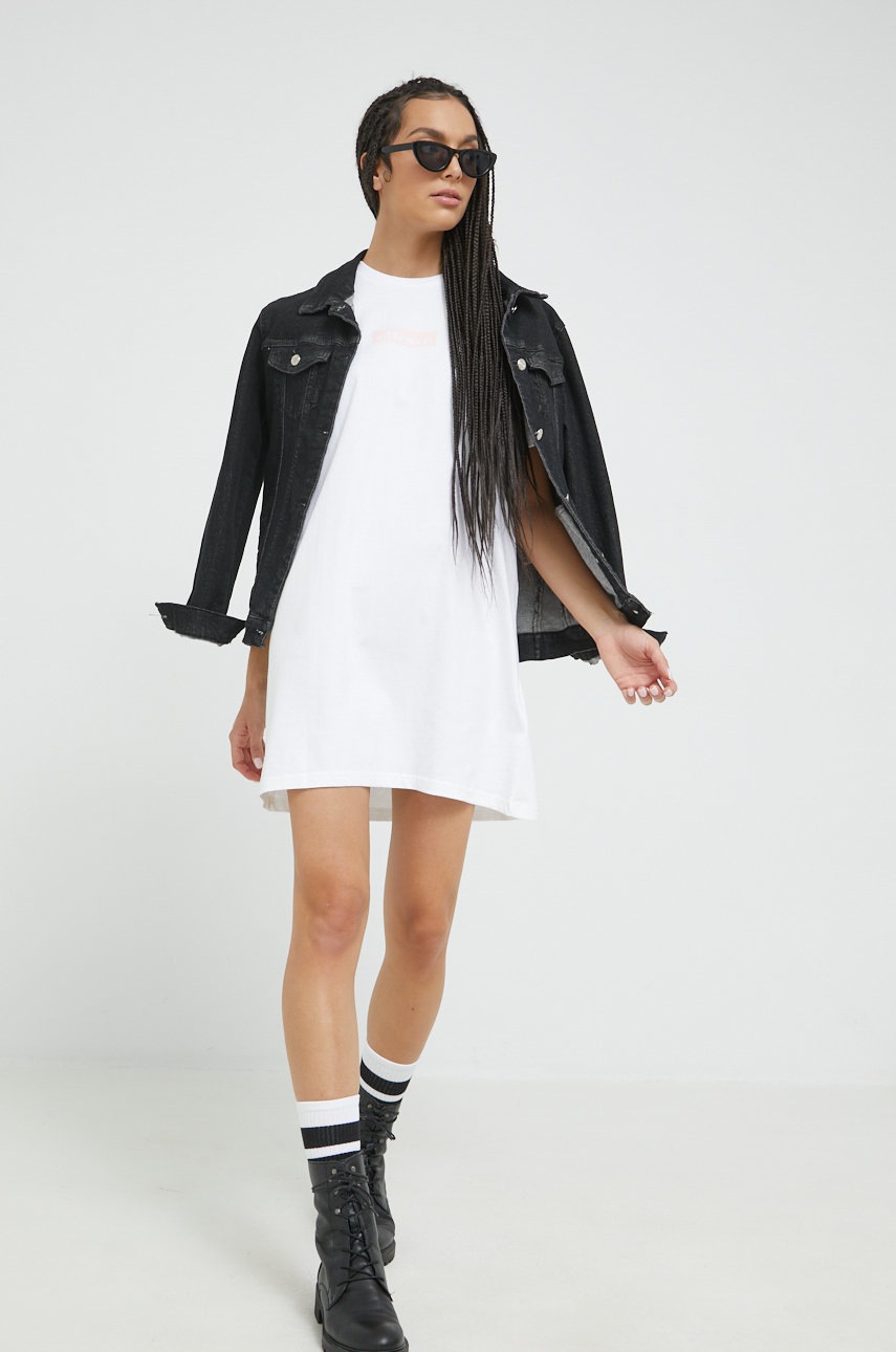 

Бавовняна сукня Ellesse колір білий mini пряма