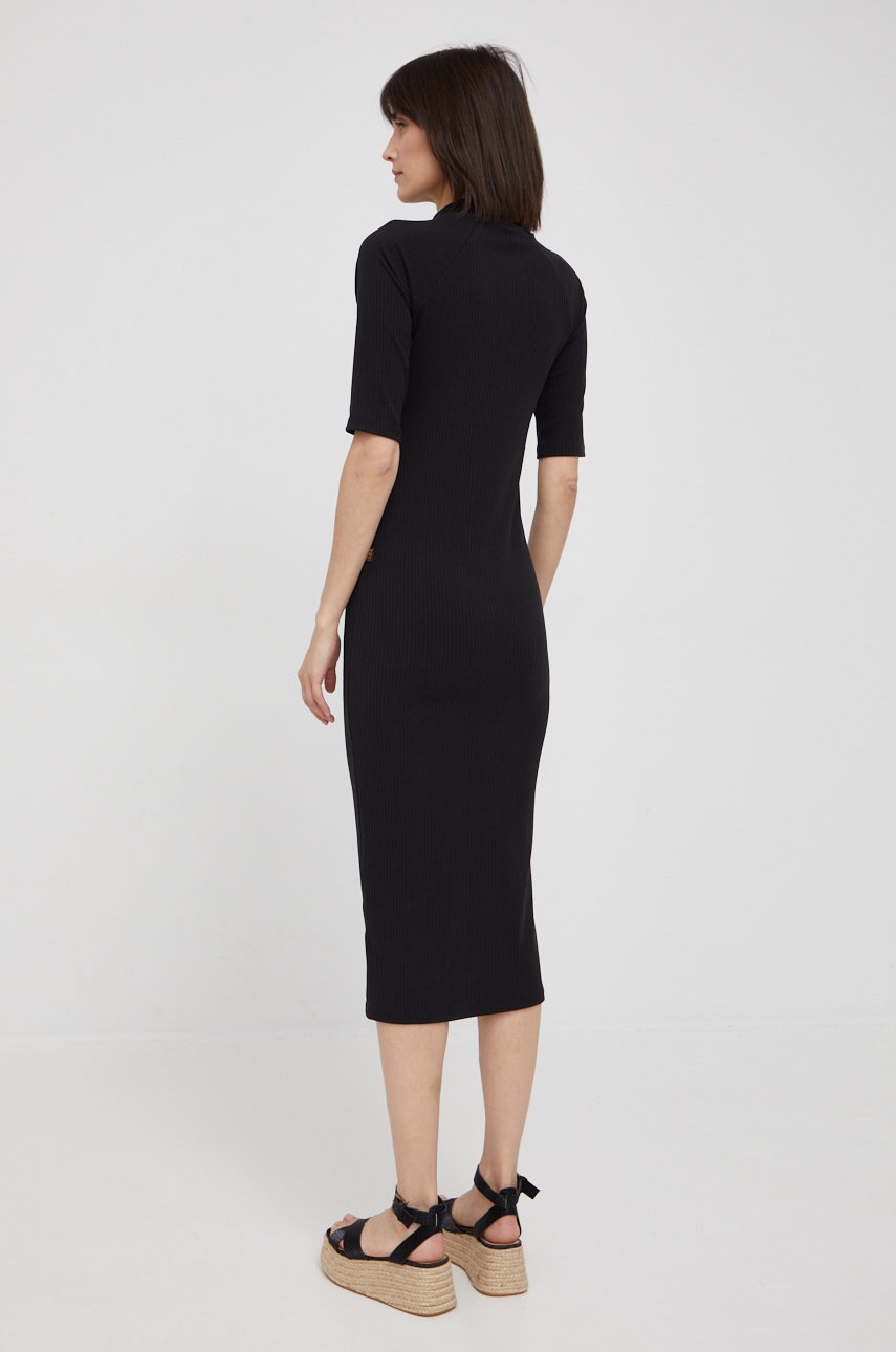 

Сукня G-Star Raw колір чорний midi облягаюча