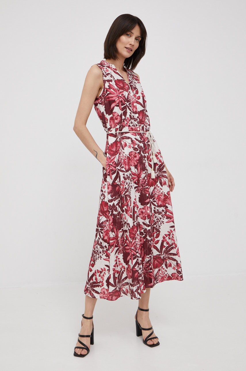 Pennyblack rochie din in midi, evazati