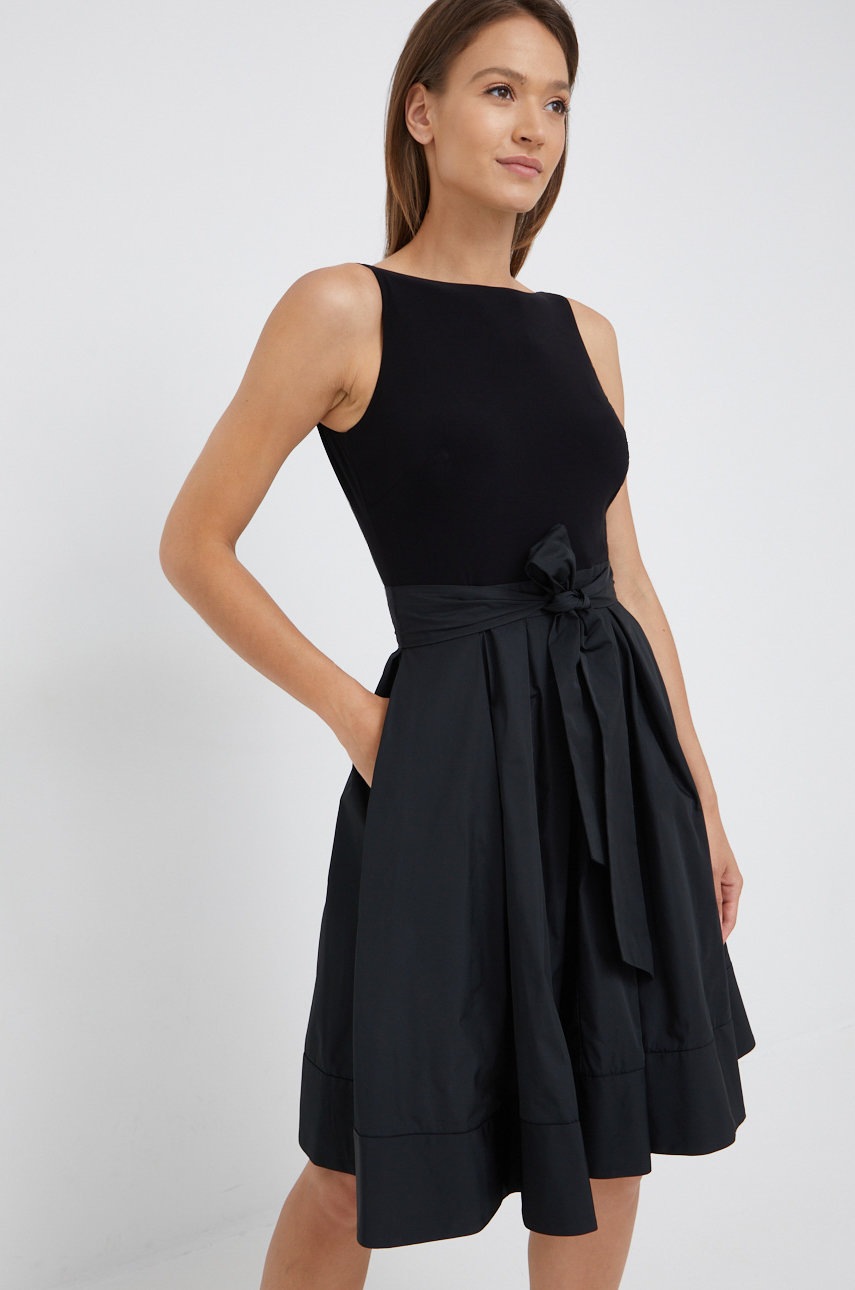 

Сукня Lauren Ralph Lauren колір чорний mini розкльошена