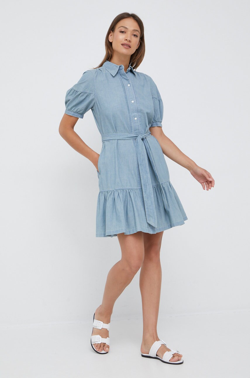 

Бавовняна сукня Lauren Ralph Lauren mini пряма