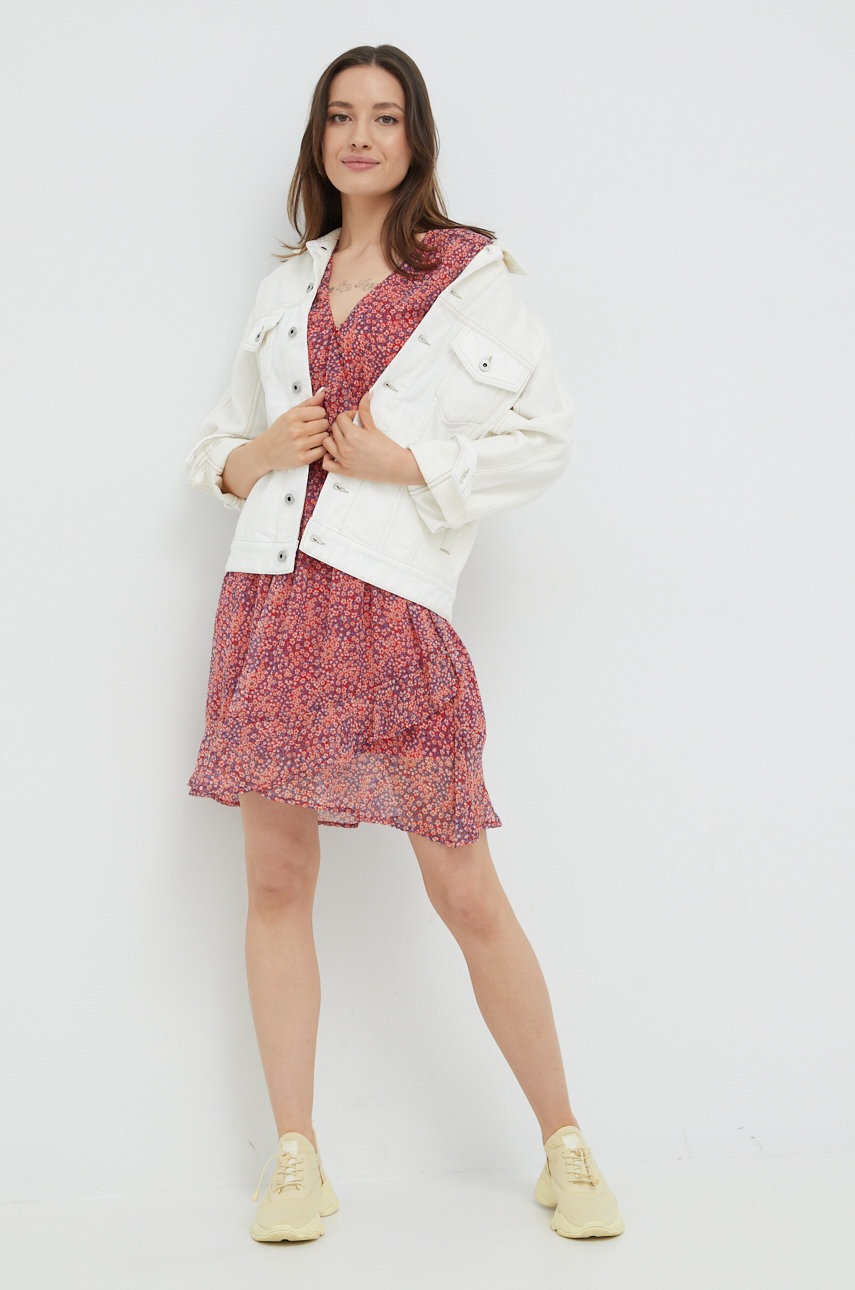 

Сукня Pepe Jeans колір червоний mini розкльошена