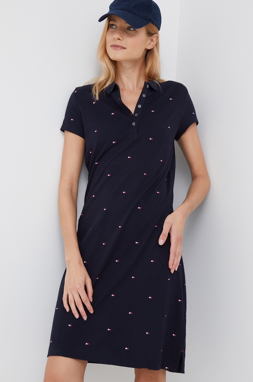 

Платье Tommy Hilfiger цвет синий mini облегающая