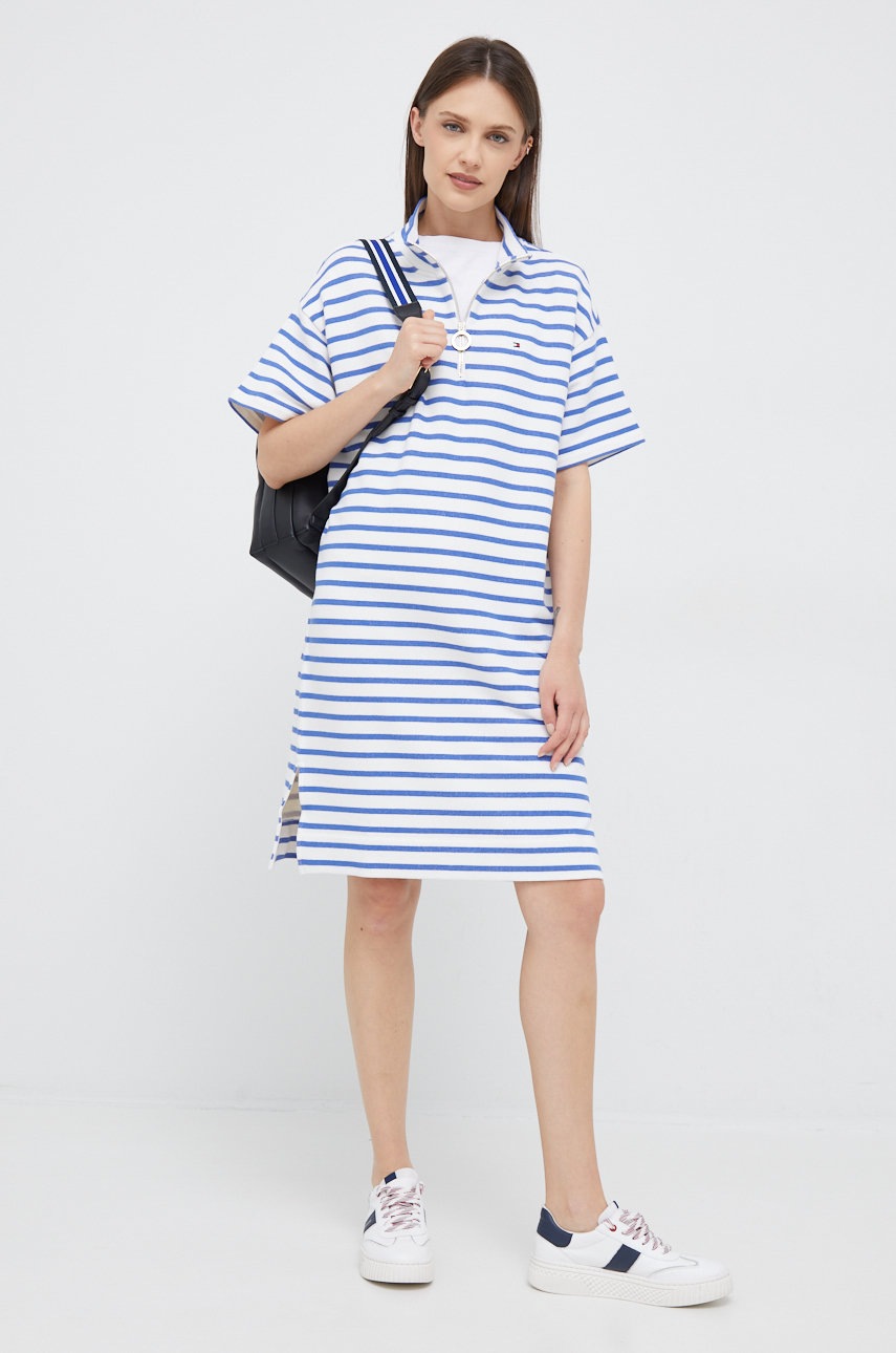 

Платье Tommy Hilfiger цвет белый mini oversize