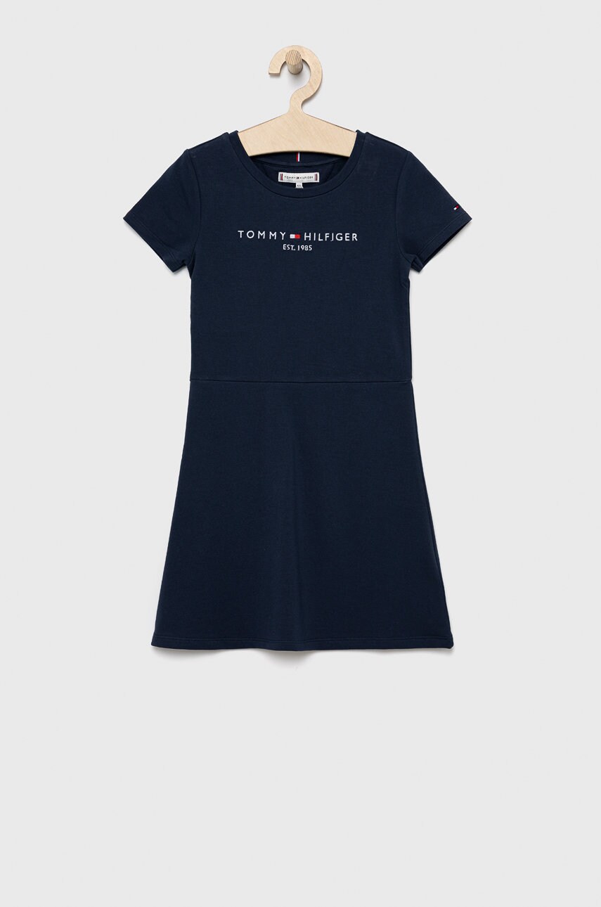 

Детское платье Tommy Hilfiger цвет синий mini расклешённое