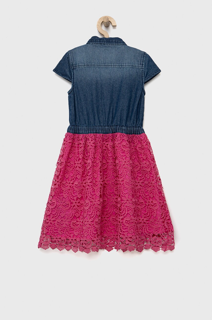 

Дитяча сукня Guess колір рожевий mini розкльошена