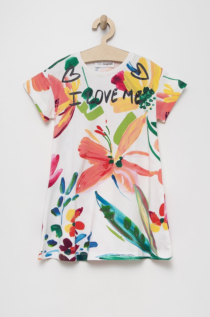 

Дитяча бавовняна сукня Desigual mini oversize