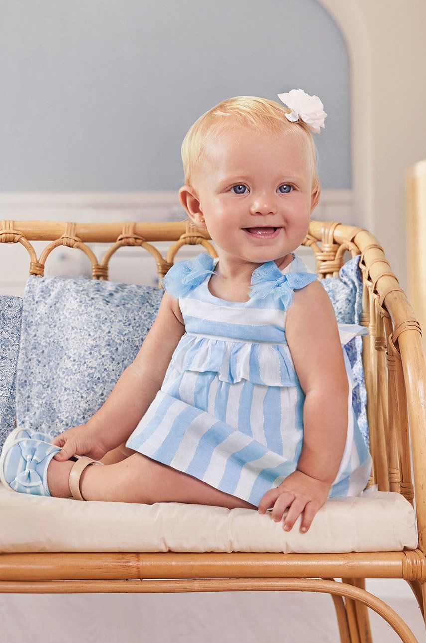 Kojenecká sukýnka Mayoral Newborn mini, áčková - modrá -  Podšívka: 100% Bavlna Hlavní mat