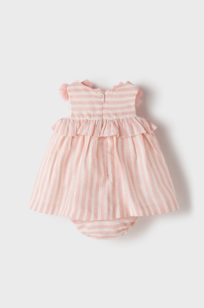 

Сукня для немовлят Mayoral Newborn колір рожевий mini розкльошена