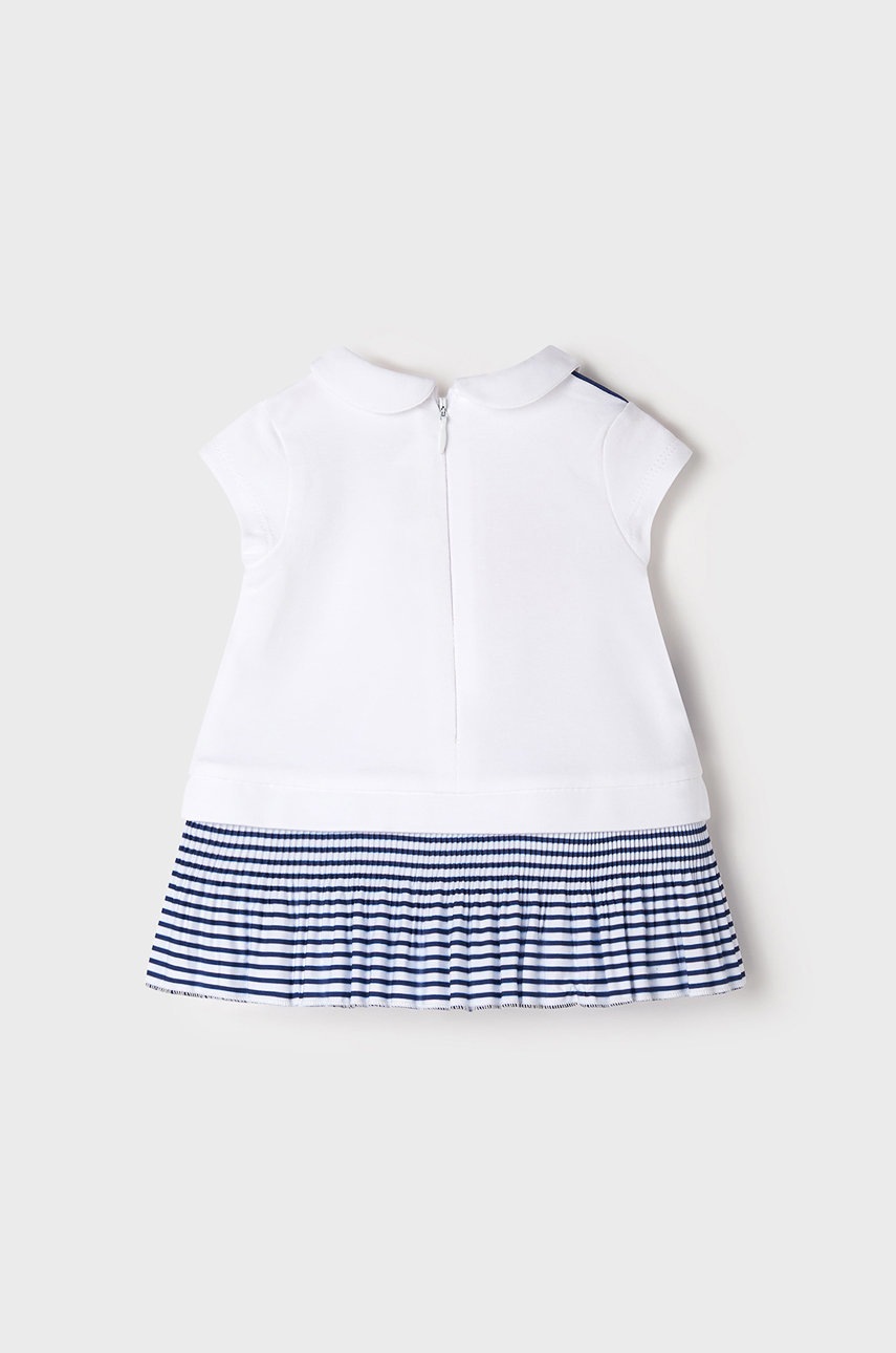 

Дитяча сукня Mayoral Newborn колір білий mini розкльошена