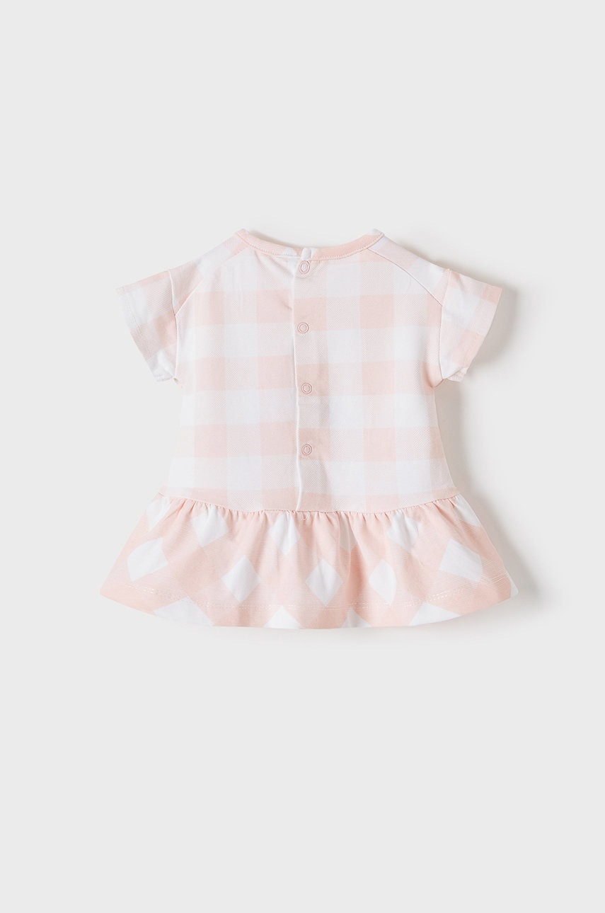 

Хлопковое детское платье Mayoral Newborn цвет розовый mini расклешённая