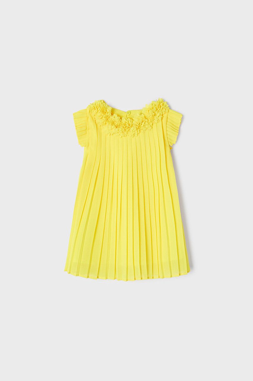 Mayoral rochie fete culoarea galben, mini, drept 2023 ❤️ Pret Super answear imagine noua 2022
