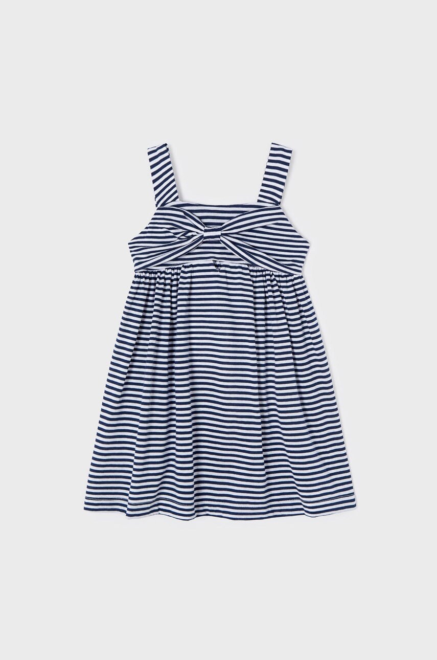 Mayoral rochie fete culoarea albastru marin, mini, drept