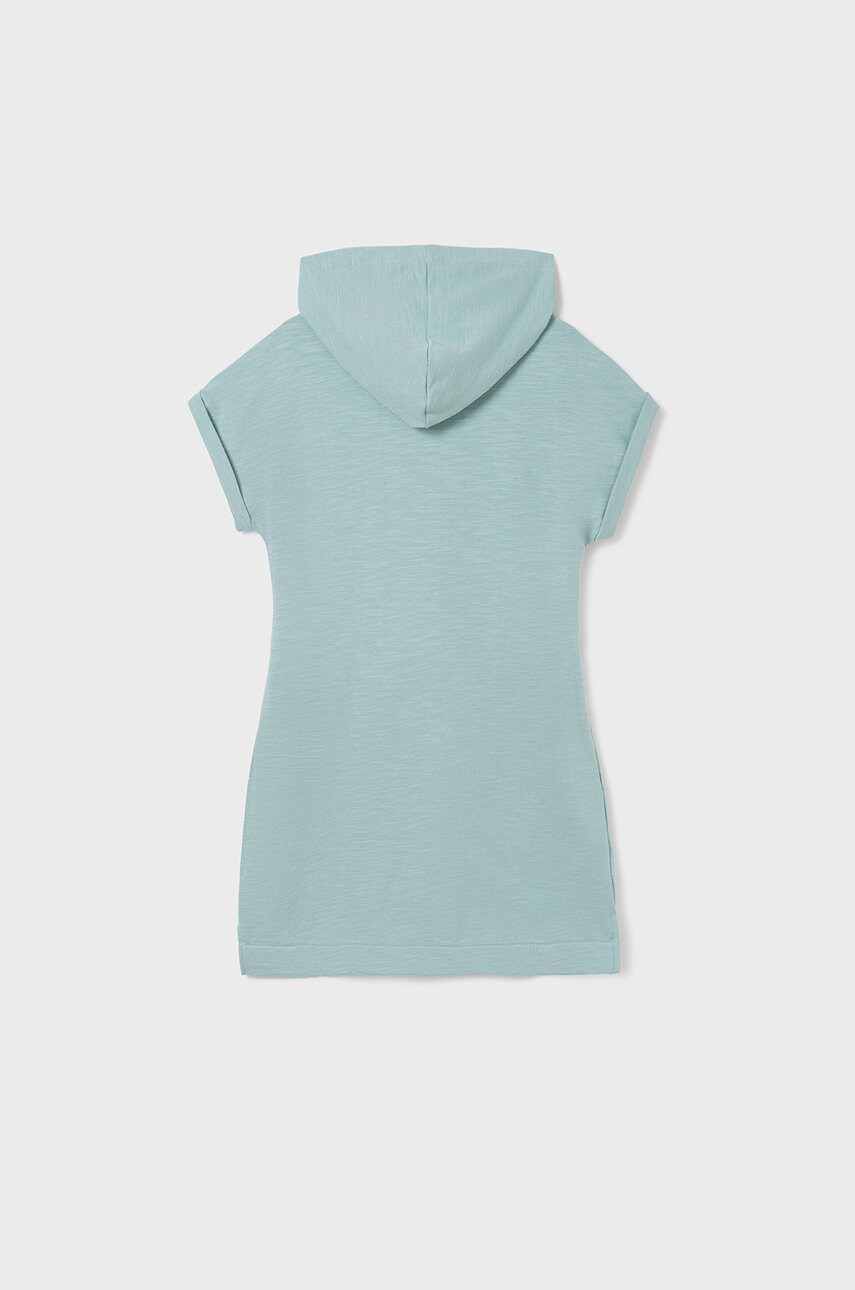 

Дитяча бавовняна сукня Mayoral колір зелений mini oversize