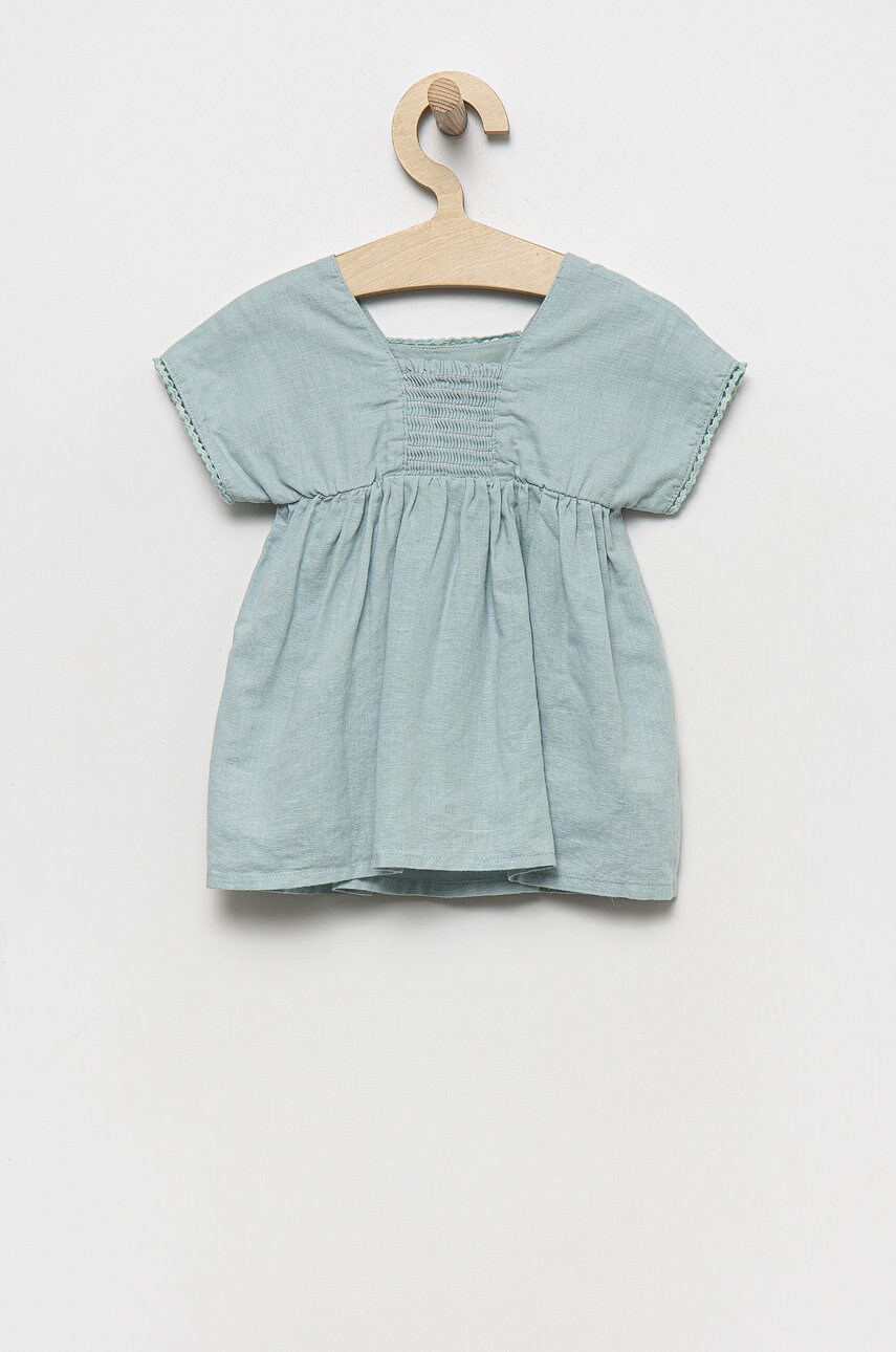 

Дитяча льняна сукня United Colors of Benetton mini розкльошена