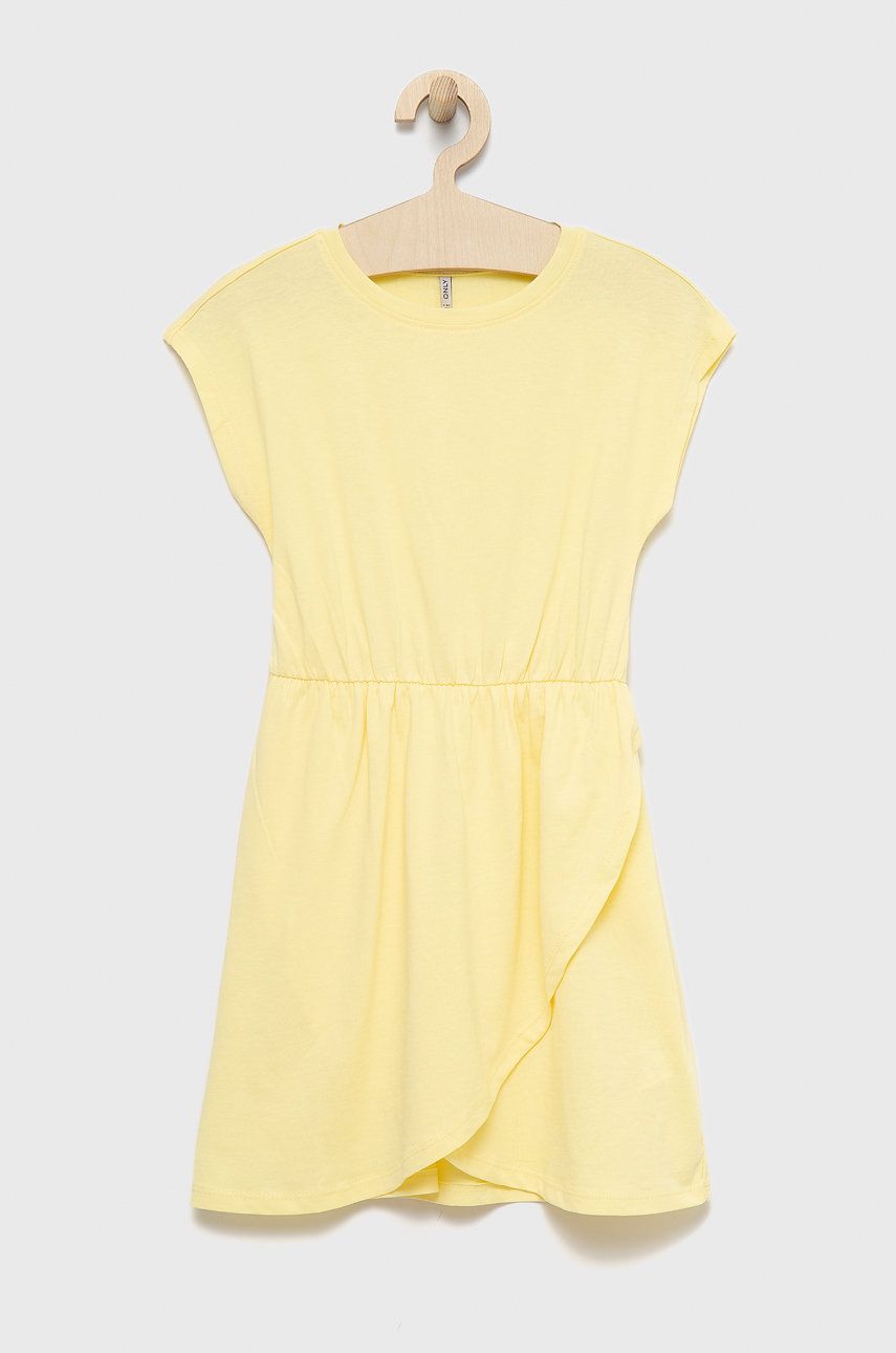 Kids Only rochie din bumbac pentru copii culoarea galben, mini, evazati 2023 ❤️ Pret Super answear imagine noua 2022