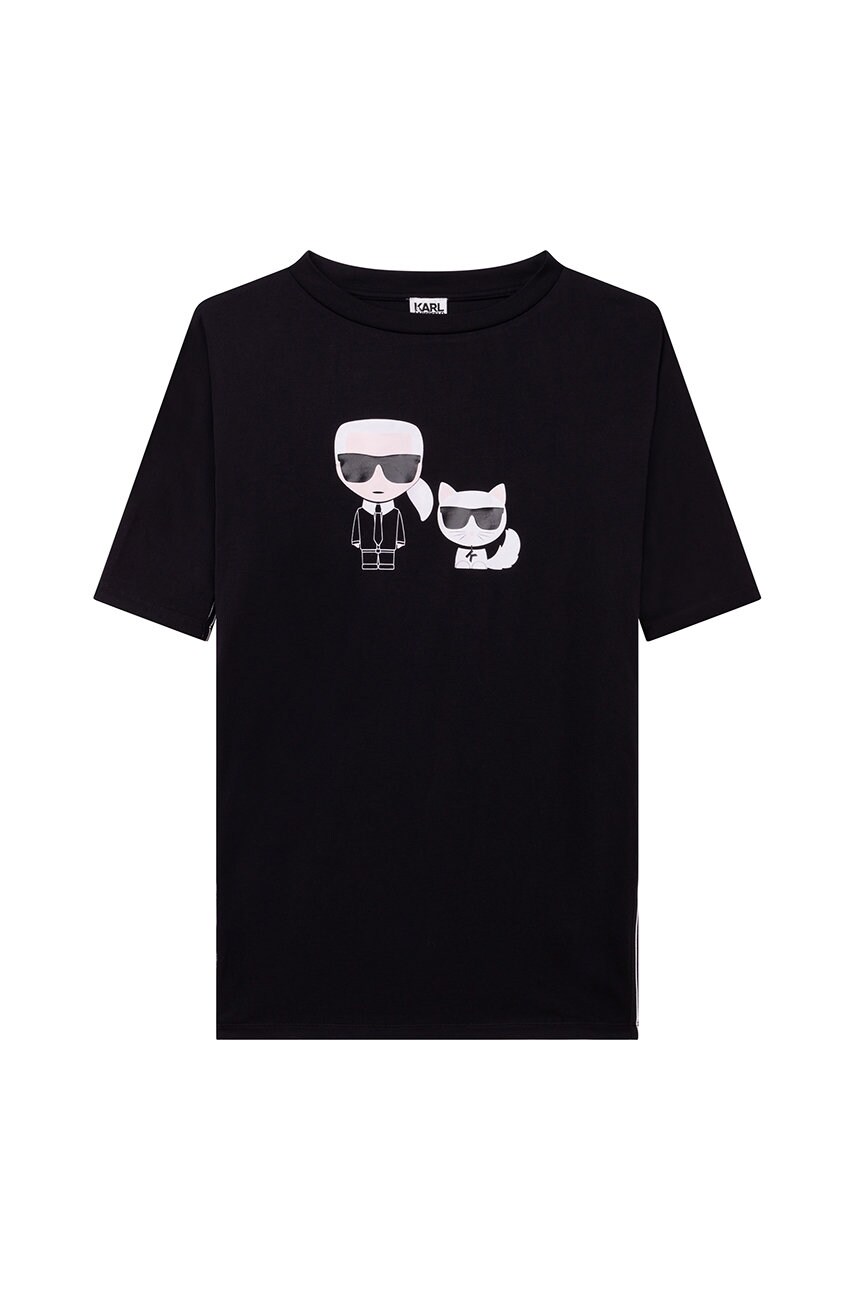 

Дитяча сукня Karl Lagerfeld колір чорний mini oversize