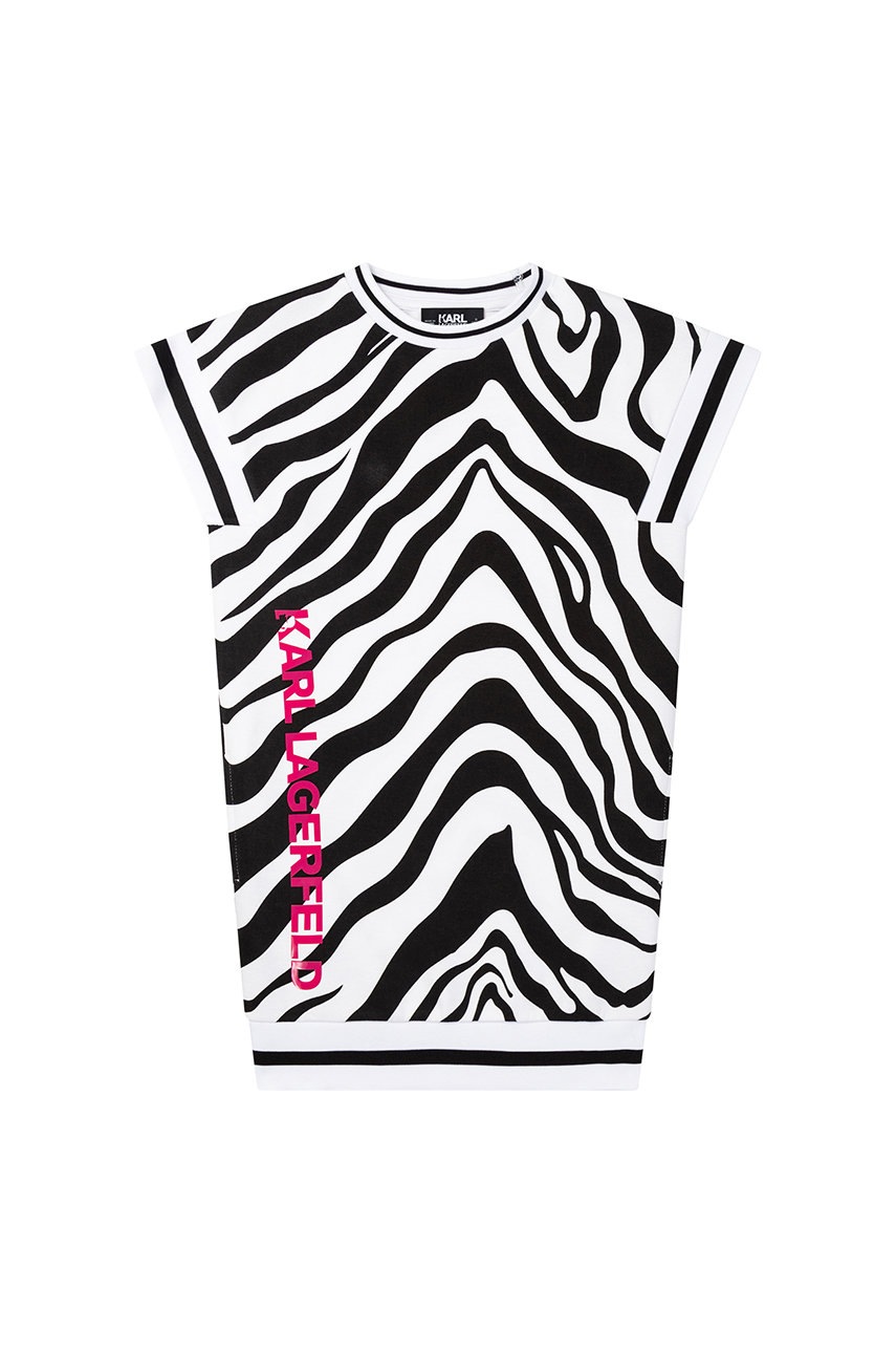 

Детское платье Karl Lagerfeld цвет белый mini oversize
