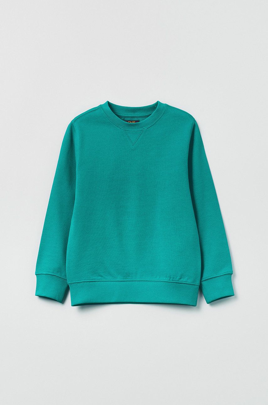 OVS bluza bawełniana dziecięca kolor zielony