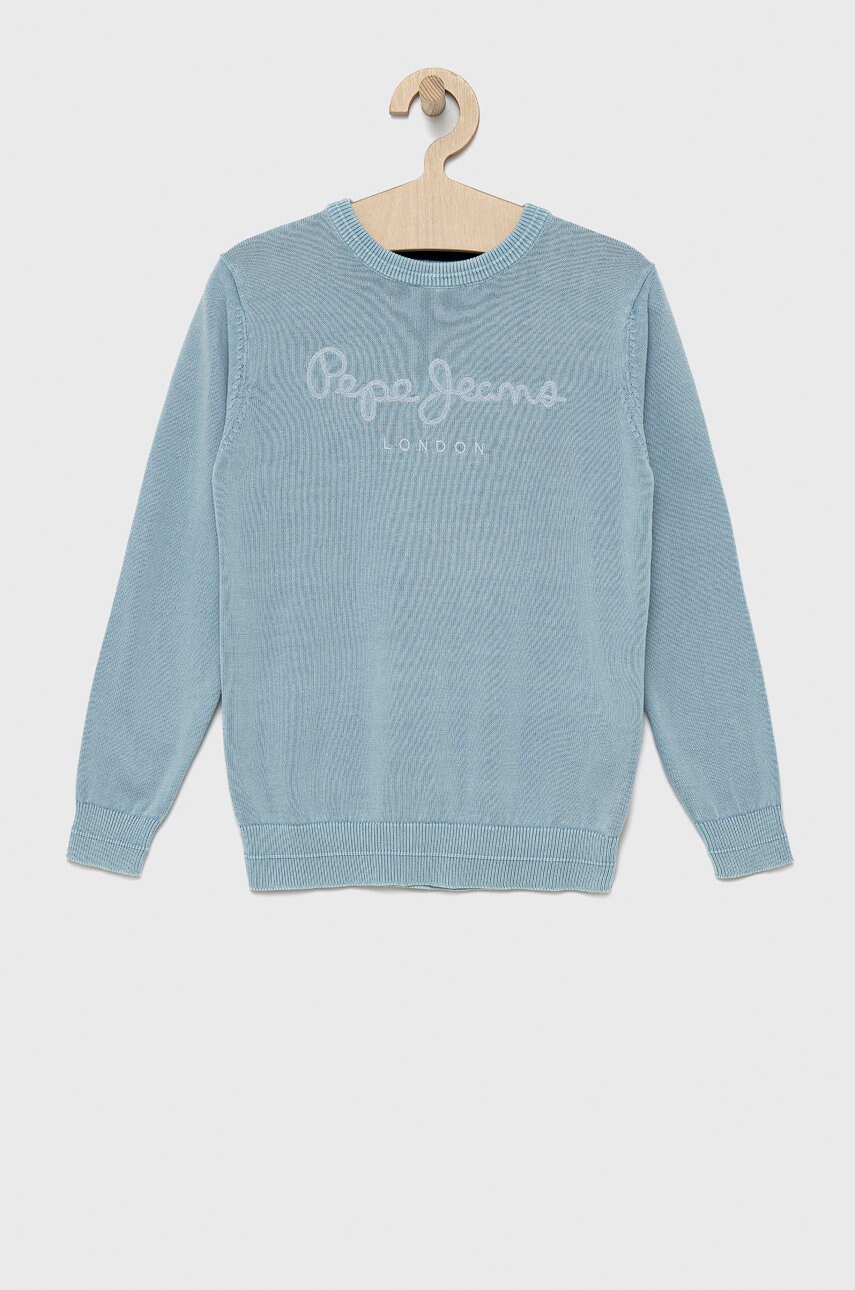 Pepe Jeans pulover de bumbac pentru copii light