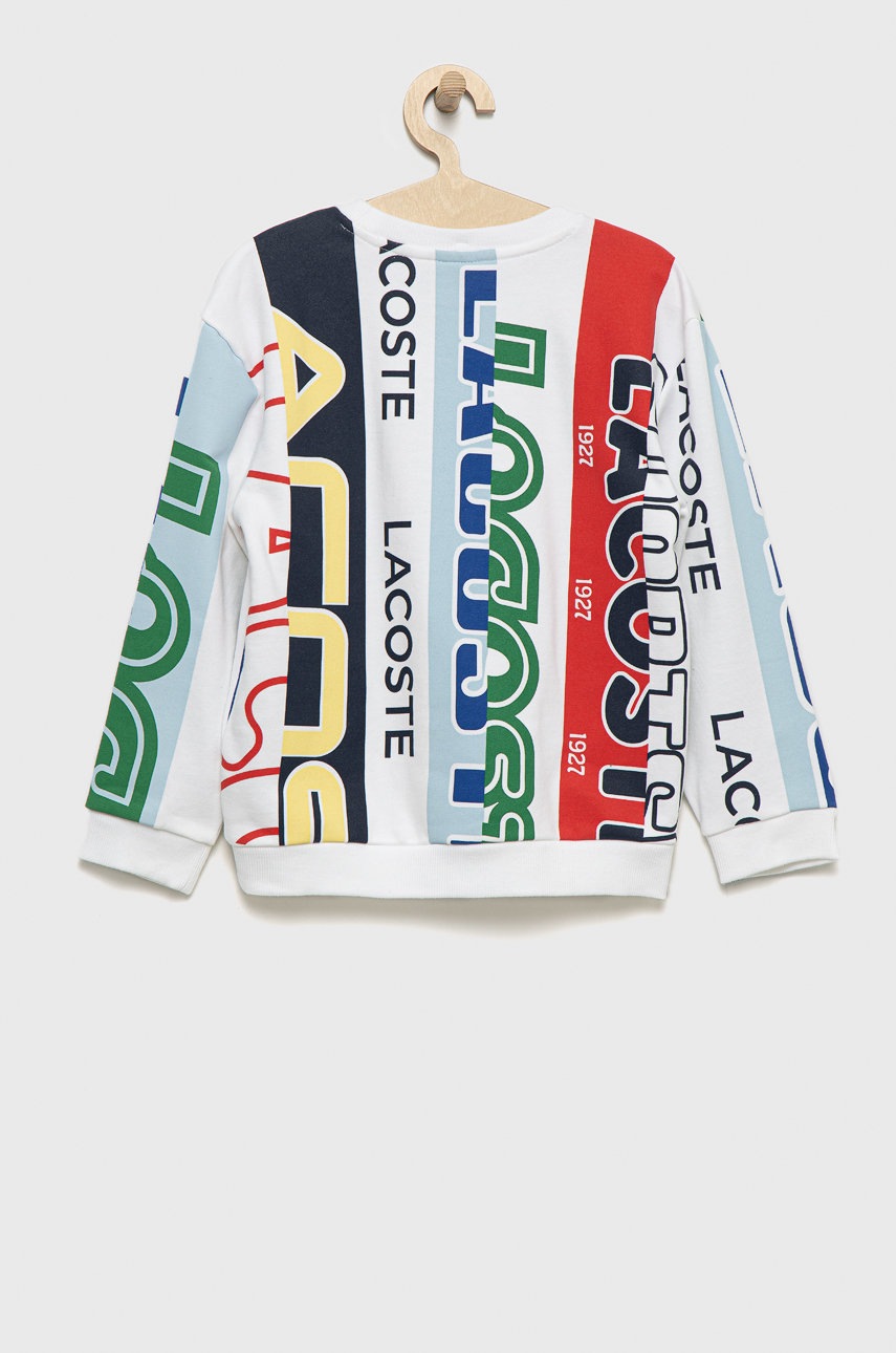 

Детская хлопковая кофта Lacoste с принтом