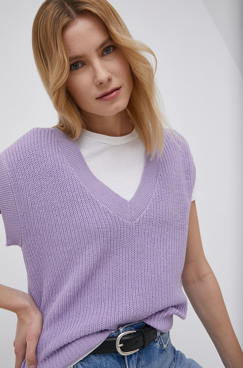 Vila pulover femei, culoarea violet, light answear.ro
