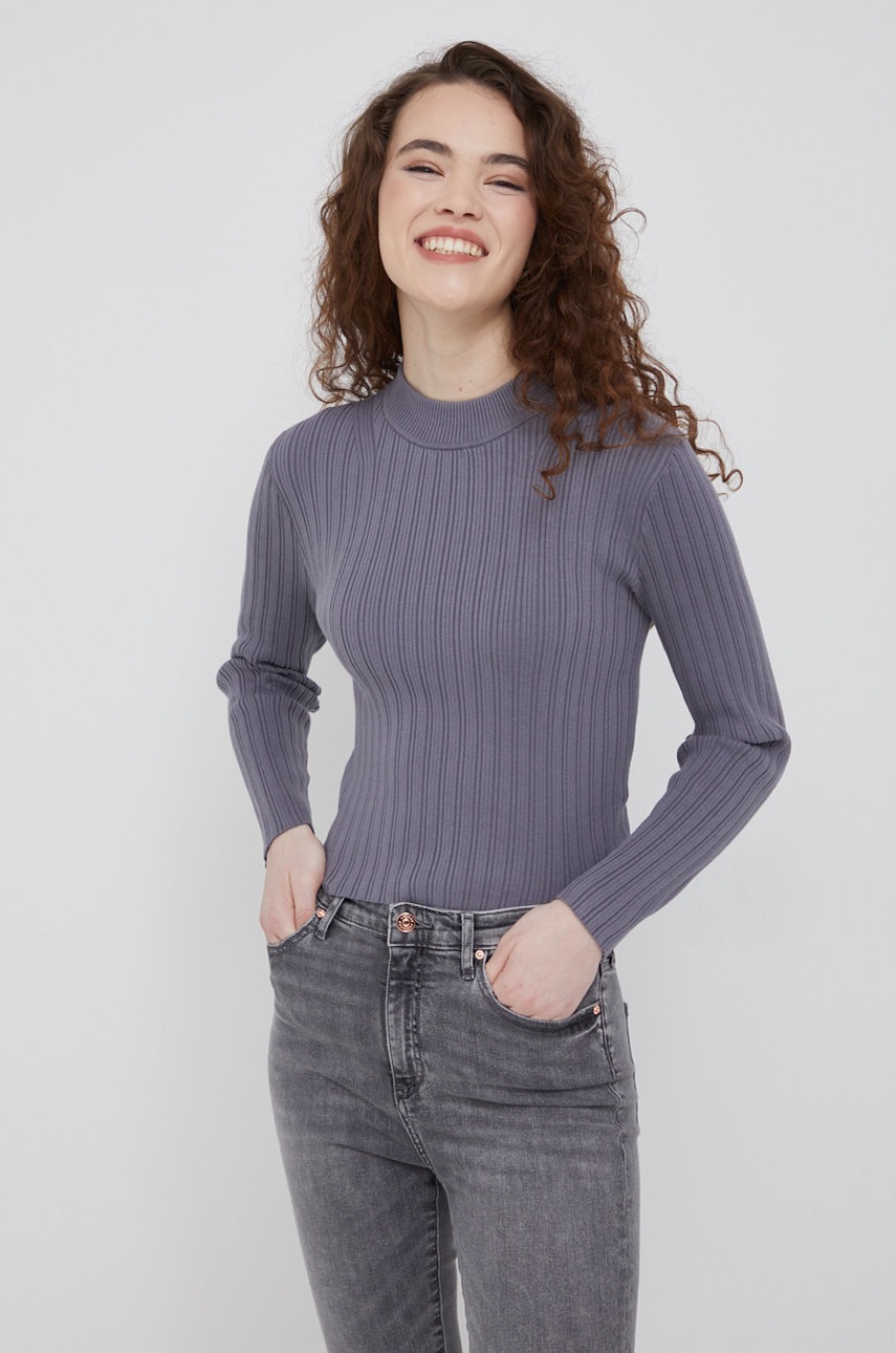 

Пуловер Calvin Klein Jeans дамски в сиво, Сив