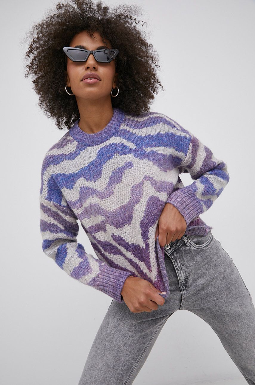 Only pulover din amestec de lana femei, călduros answear.ro