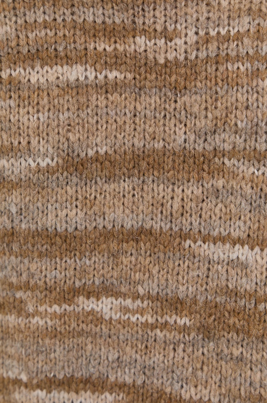 Μάλλινη μπλουζα Samsoe Samsoe γυναικεία, χρώμα: καφέ φωτογραφία