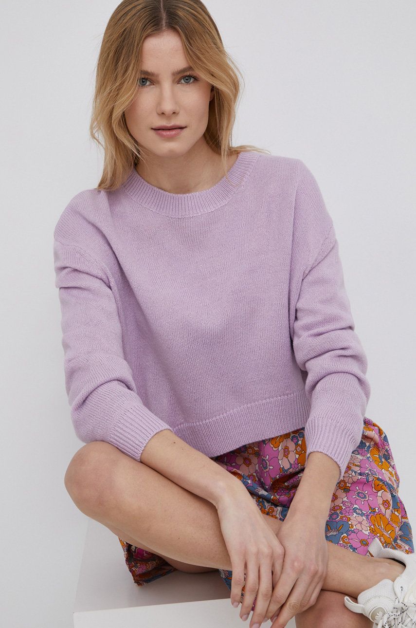 JDY pulover femei, culoarea violet, light answear imagine noua