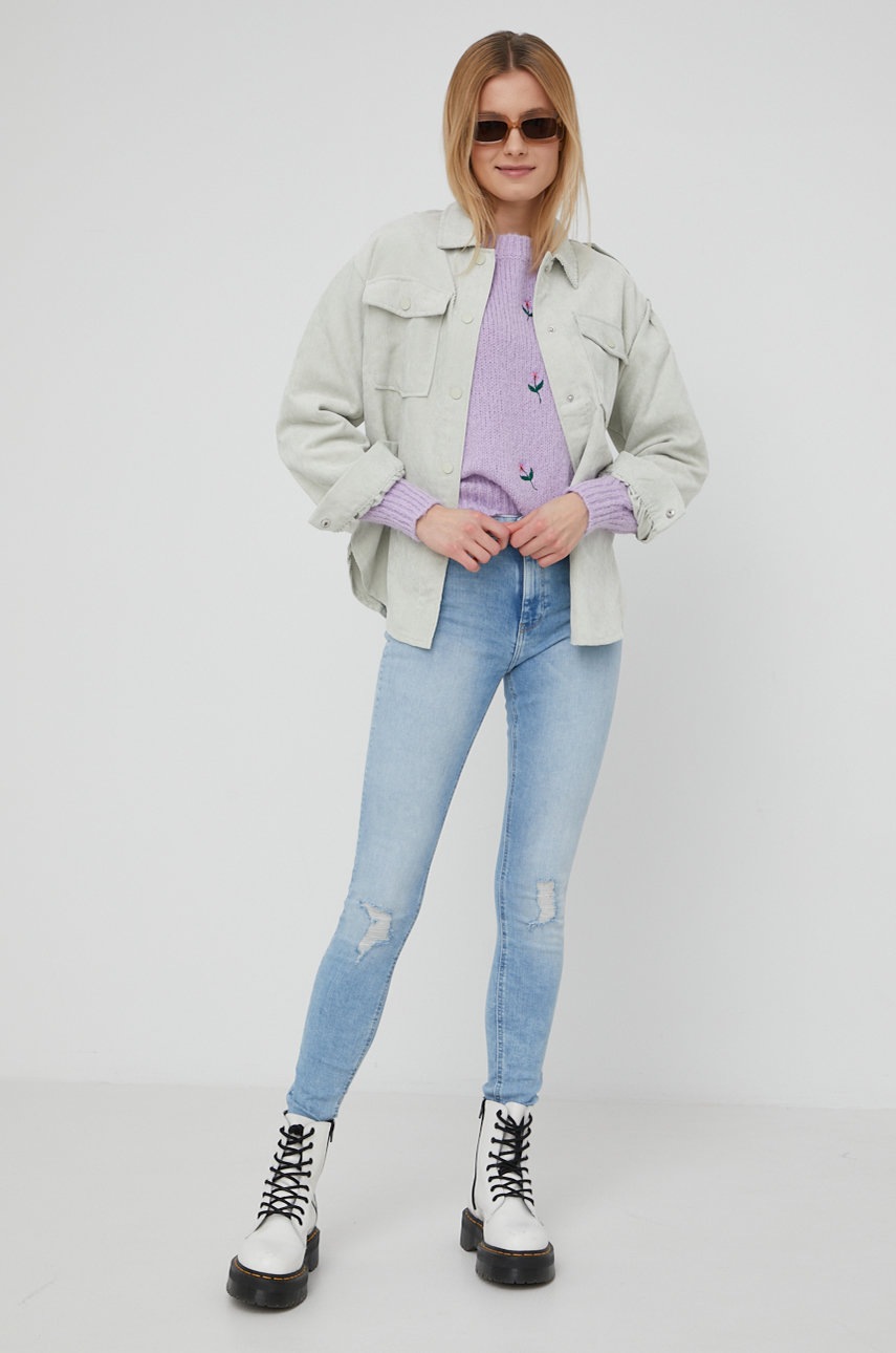 

Свитер Vero Moda женский цвет фиолетовый
