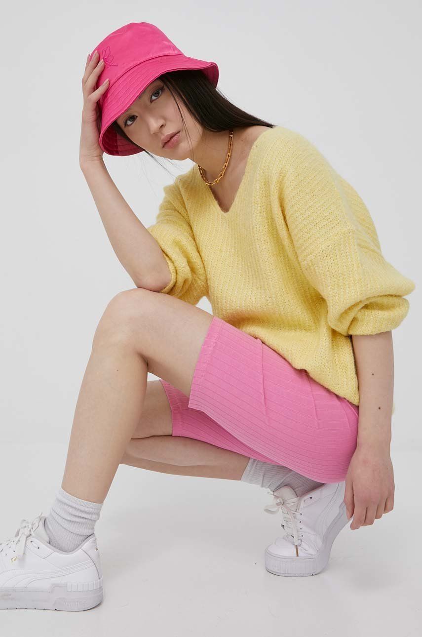 Vero Moda pulover femei, culoarea galben, light answear.ro