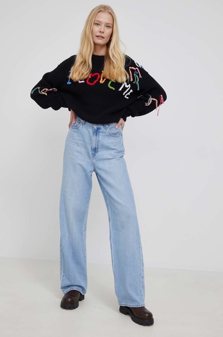 

Свитер Desigual женский цвет чёрный