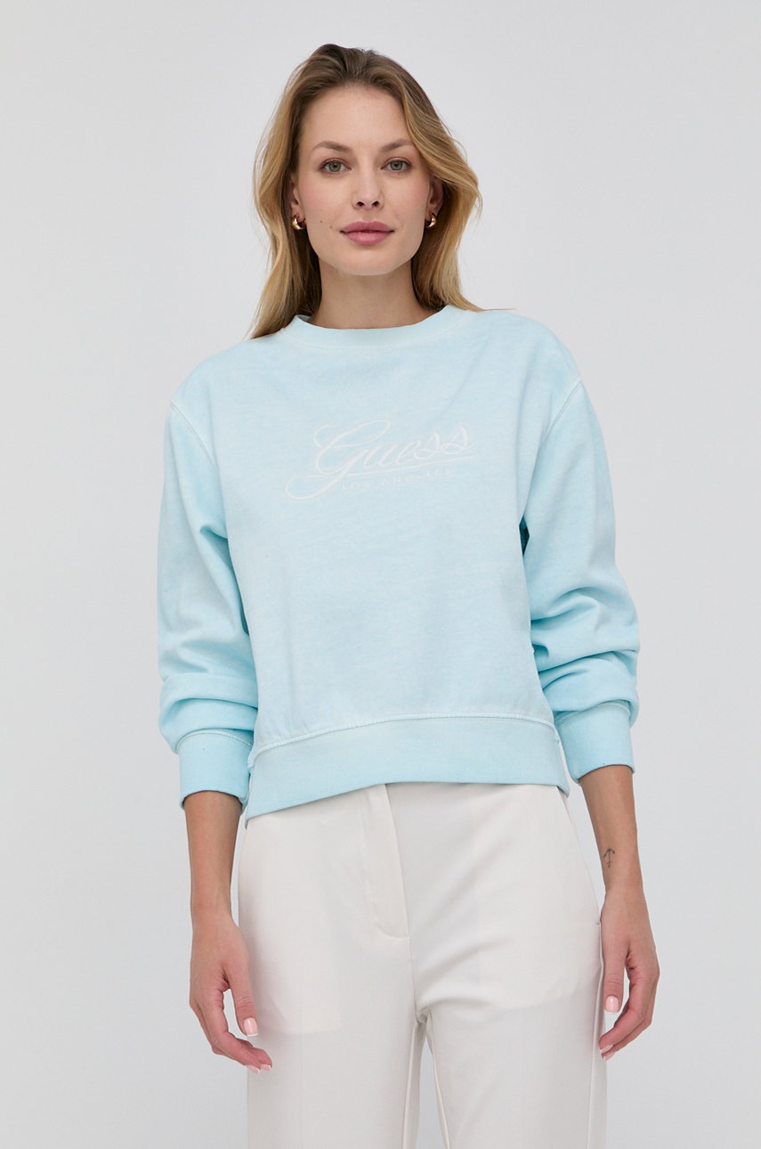 

Суичър Guess дамска с апликация, Син