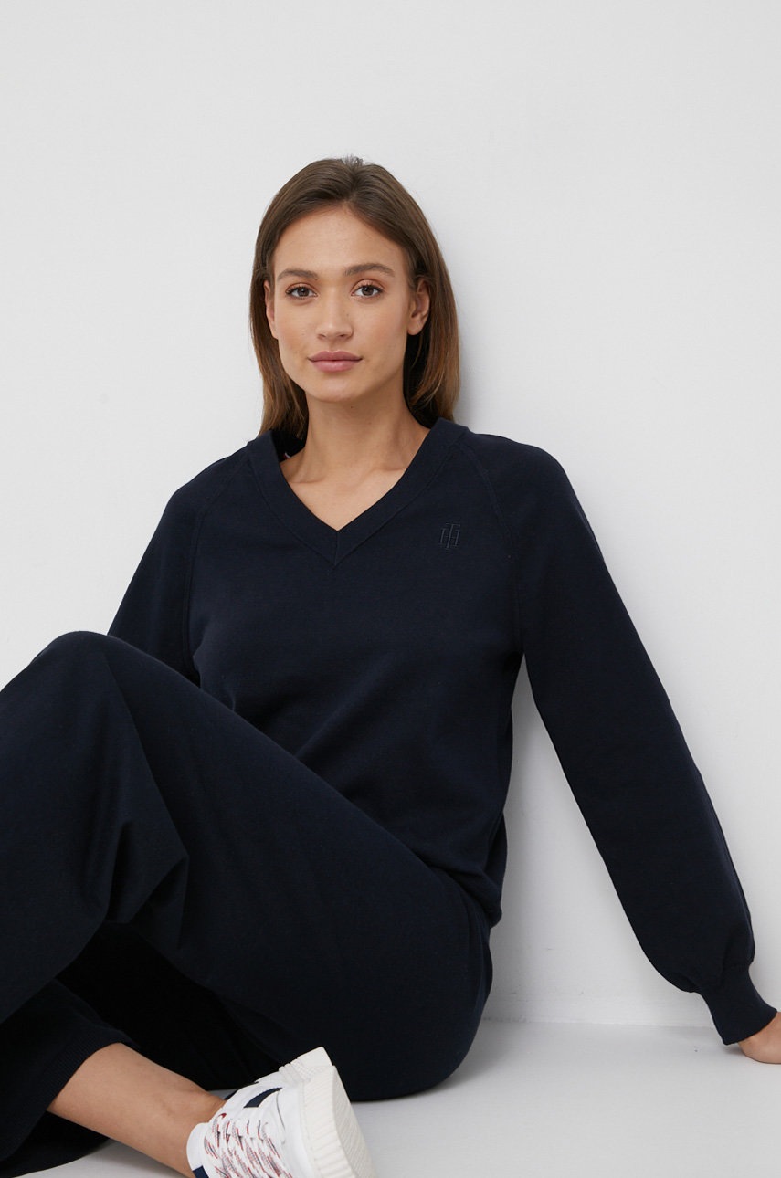 

Пуловер Tommy Hilfiger дамски в тъмносиньо от лека материя, Тъмносин