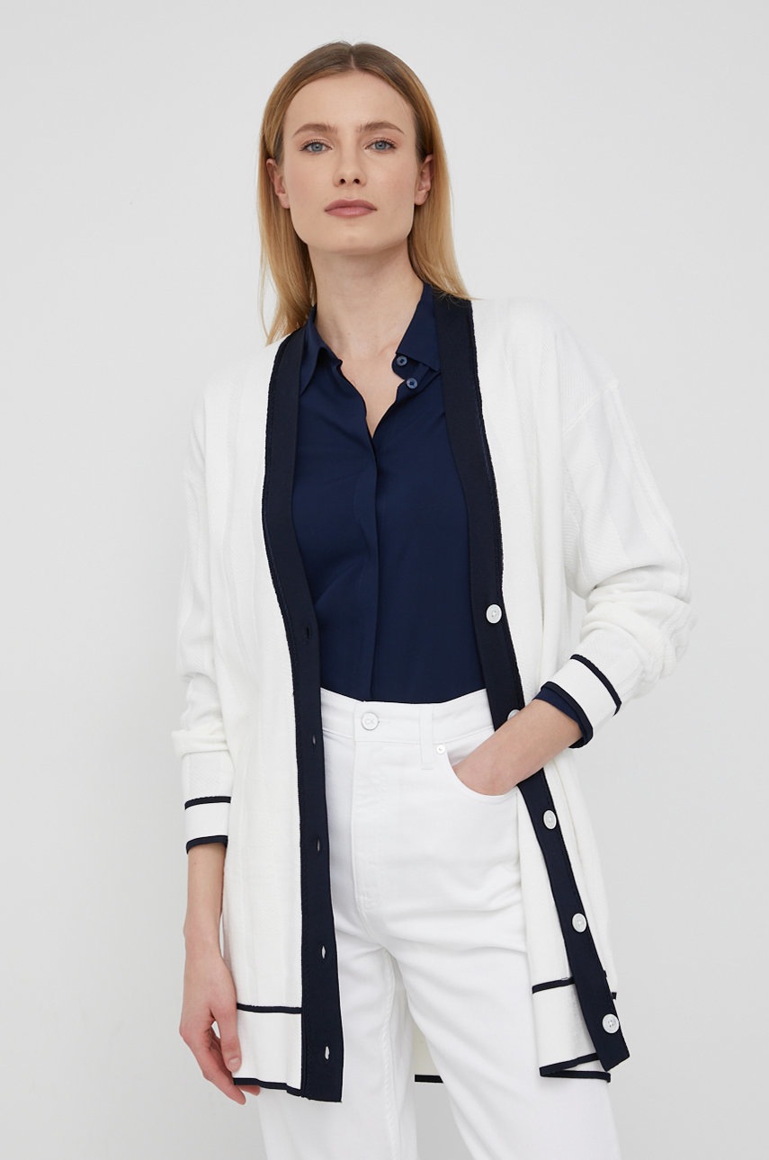 

Бавовняний кардиган Tommy Hilfiger Icon жіночий колір білий легкий