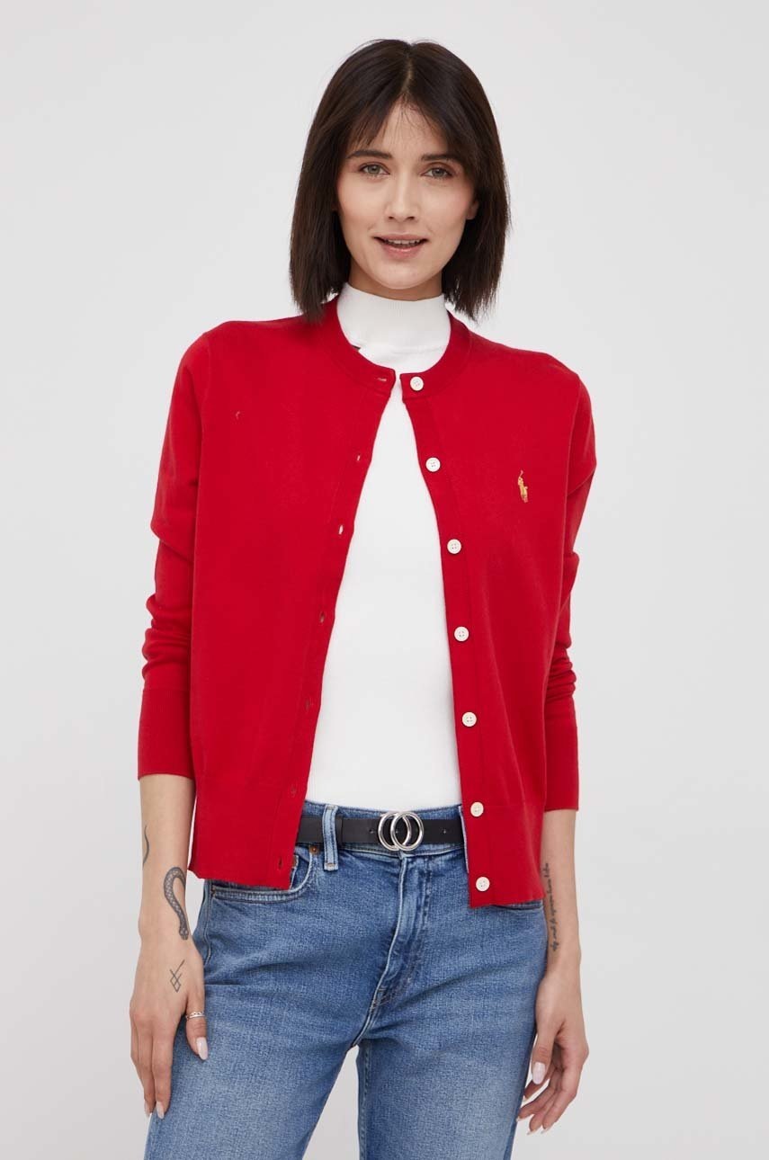 

Жилетка Polo Ralph Lauren в червено от лека материя, Червен