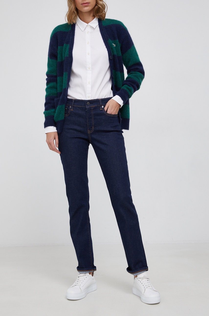 

Дънки Lauren Ralph Lauren дамски със стандартна талия, Тъмносин