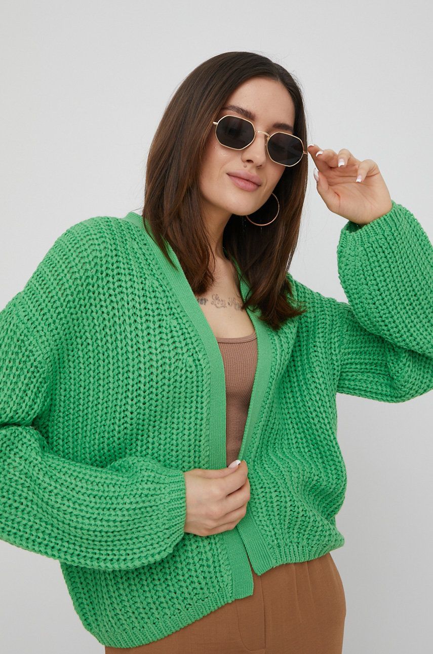 Noisy May cardigan femei, culoarea verde 2022 ❤️ Pret Super answear imagine noua 2022