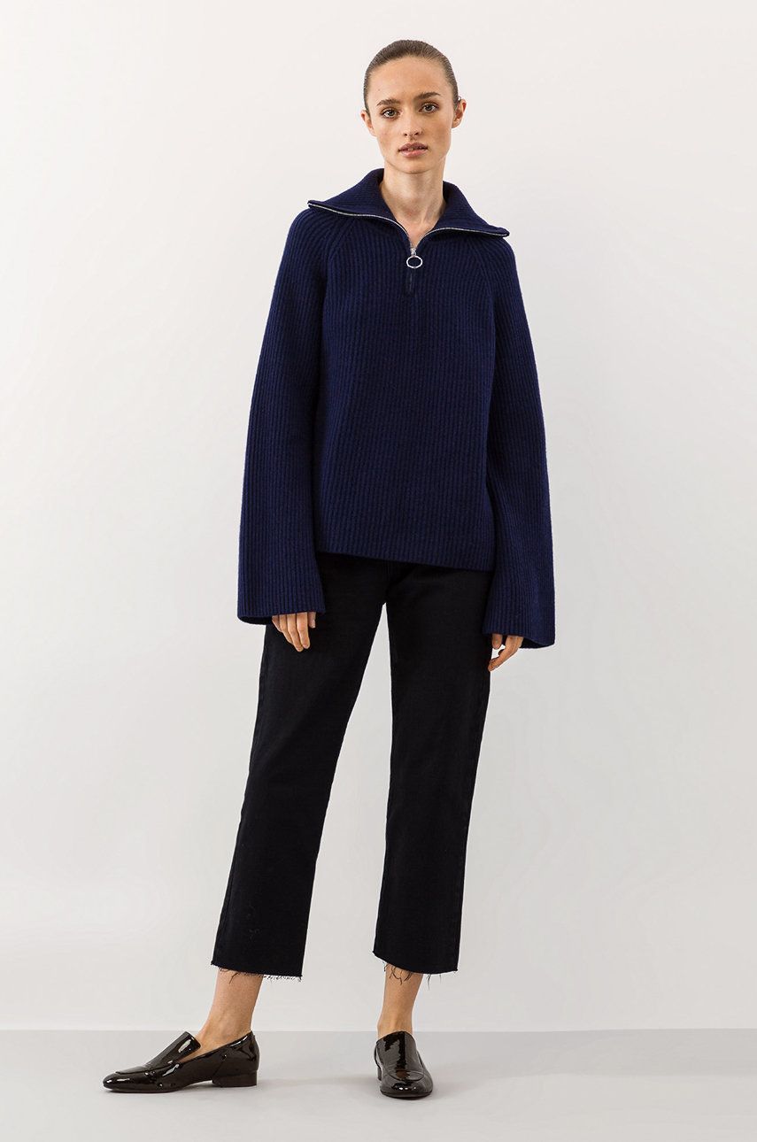 Ivy & Oak pulover femei, culoarea albastru marin, light answear.ro
