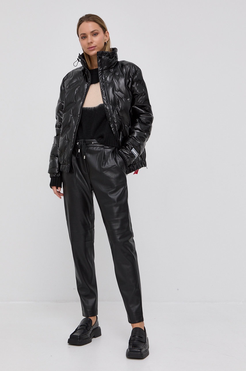 

Свитер с примесью шерсти AllSaints женский цвет чёрный лёгкий