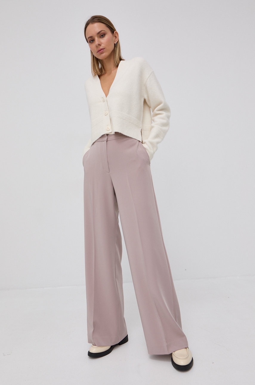 

Шерстяной кардиган AllSaints женский цвет кремовый лёгкий